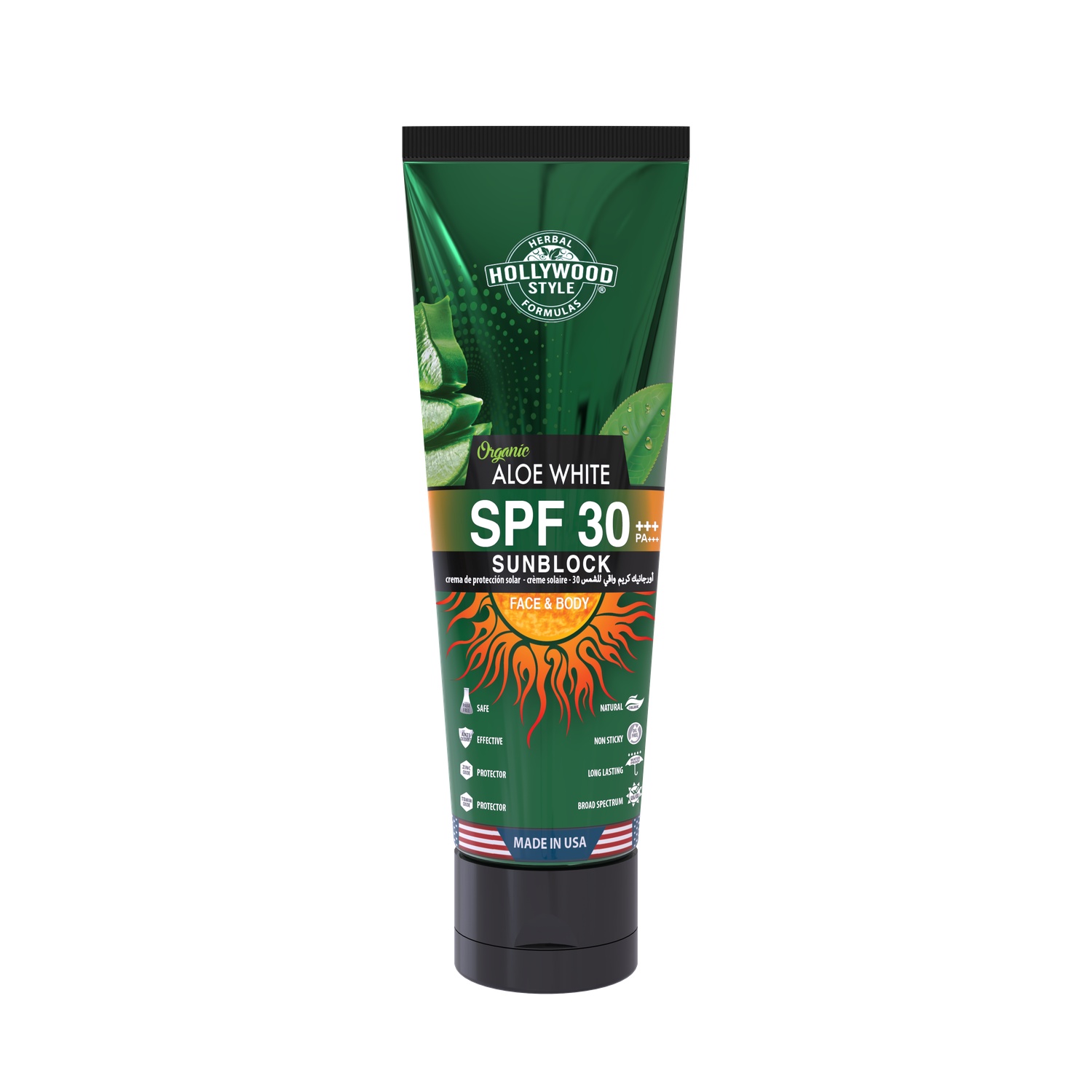 37086_SPF30 Aloe_100ml Tube SPF 30 -Organic Aloe (Export Only) - Image 1