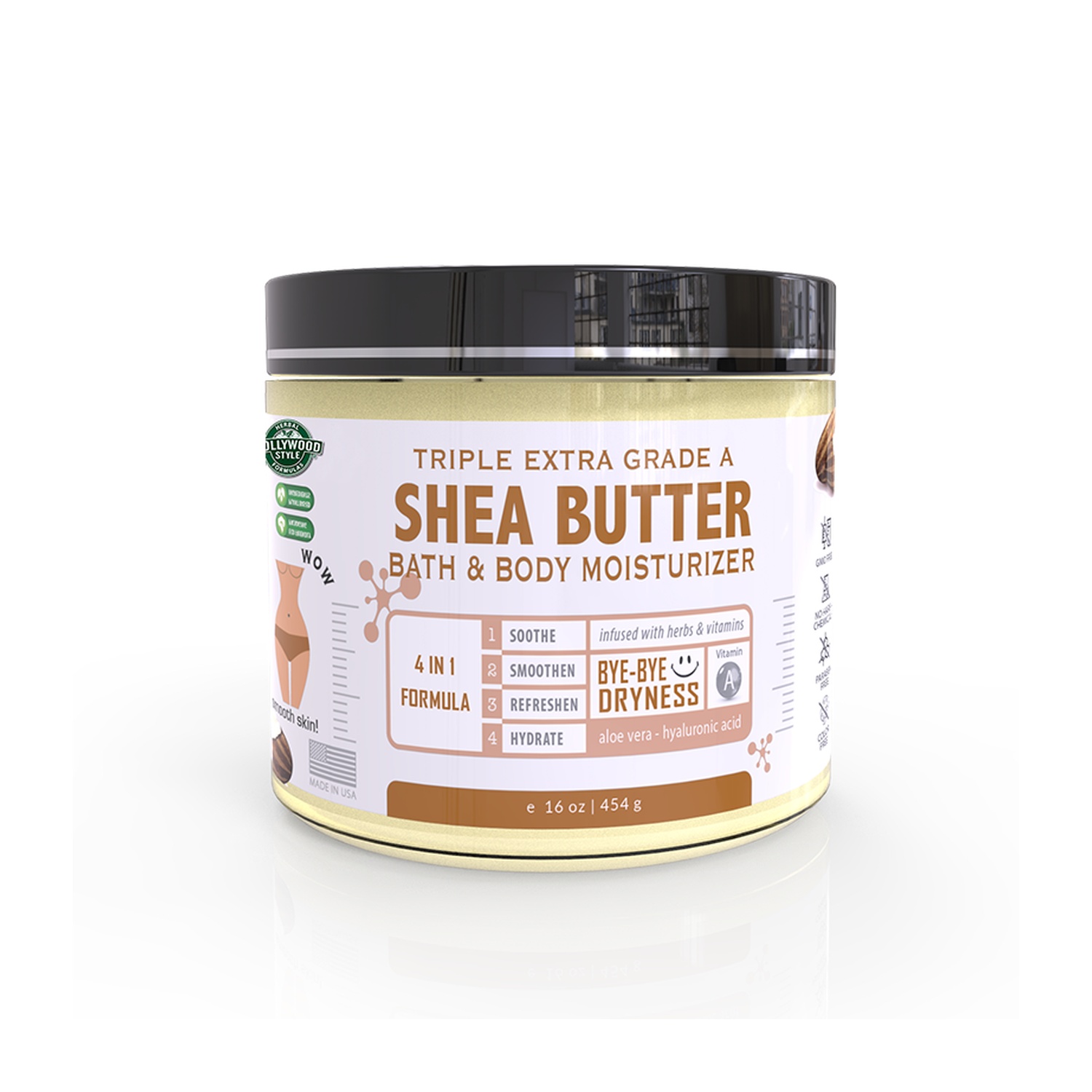 75664_IF Triple Extra Grade A Shea Butter (Bath & Body Moisturizer)_16oz-jar Triple Extra Grade A Shea Butter (Bath & Body Moisturizer) - Image 1